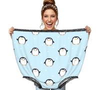 Poadnly Pingouin Mignon et imprimé Neige,Culottes Fantaisie surdimensionnées pour Maman, Culottes de Grand-mère, Cadeaux de farces