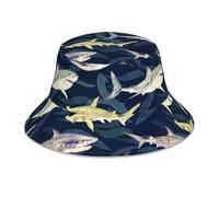 Poadnly Requin Baleine Vie Marine,Chapeau bob Adulte, Chapeau de Soleil, Casquette de Course réfléchissante de Nuit, Chapeau de pêcheur