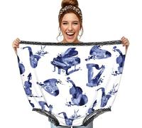 Poadnly Saxophone Blues, Piano, Violoncelle, Basse,Culottes Fantaisie surdimensionnées pour Maman, Culottes de Grand-mère, Cadeaux de farces