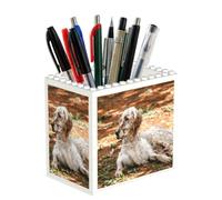 Poadnly Setter anglais Automne Animaux de compagnie Chiens anglais, Pot à crayons/pot à stylos pour le bureau, la maison et l'école, organiseur de bureau compact pour fournitures de bureau