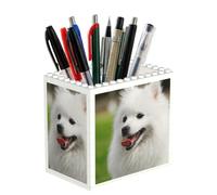 Poadnly Spitz japonais, chien de compagnie, Pot à crayons/pot à stylos pour le bureau, la maison et l'école, organiseur de bureau compact pour fournitures de bureau