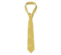 Poadnly Texture pailletée dorée,Cravates pour hommes Cravates fantaisie en polyester pour fête de mariage