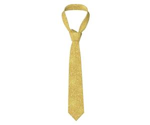 Poadnly Texture pailletée dorée,Cravates pour hommes Cravates fantaisie en polyester pour fête de mariage