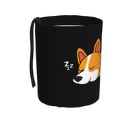 Poadnly Un adorable corgi qui dort,Poubelle de voiture suspendue, résistante à l'eau, idéale pour le camping et les voyages.