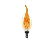 POAHNCU Ampoule Ampoule LED Vintage E27 4W Variable A60 ST64 G95, Lumière À Filament En Spirale, Lampe Rétro, Décoration D'intérieur Économie d'énergie(C35L-E14)