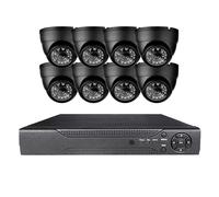 POAHNCU Caméra WiFi, Systèmes De Caméra Vidéosurveillance, Surveillance Sécurité 8 Canaux, Vidéo Extérieure AHD DVR, Alarme pour La Maison, Kit À Distance Facile,pour allée de Jardin
