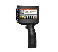 POAHNCU Imprimante à Jet d'encre Portable à écran Tactile Intelligente, Machine de marquage de Logo d'emballage Alimentaire de Date de Code QR,pour l'étiquette de Date de Texte(12.7mm)