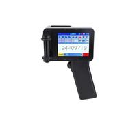 POAHNCU Imprimante Jet d'encre Portable, Imprimante À Jet d'encre Portable, Petite Taille, avec Écran Tactile LED HD, 12,7 Mm, Compatible Les Codes-Barres QR,pour l'étiquette(Black)