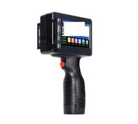 POAHNCU Imprimante Jet d'encre Portable, Imprimante À Jet d'encre Portative avec Cartouche Noire 12.7mm, Numéro De Lot, Étiquette, Code-Barres,pour l'étiquette