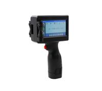 POAHNCU Imprimante Jet d'encre Portable, Imprimante À Jet d'encre Thermique Portable, Code De Lot Barres 25 Pouces, 4mm, Date Variable, Numéro, Logo, Étiquette D'expiration,pour l'étiquette