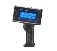 POAHNCU Imprimante Jet d'encre Portable, Imprimante D'étiquettes Portable À Jet d'encre, 12 Pouces, 7mm, Code Barres QR, De Lot, Date, Numéro D'expiration, Codage pour Le Verre,pour l'étiquette