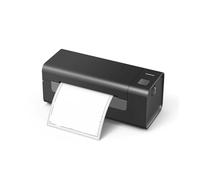 POAHNCU Imprimante Jet d'encre Portable, Imprimante D'étiquettes Thermique Bluetooth, Petite D'expédition sans Fil, Portable 4 X 6 Pouces, Compatible avec Divers Systèmes,pour l'étiquette(Black)