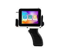 POAHNCU Imprimante Jet d'encre Portable, Mini Imprimante À Jet d'encre Portable for Code QR, Code-Barres, Numéro De Lot, Logo, Machine D'encodage Date D'expiration,pour l'étiquette(White)