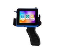 POAHNCU Imprimante Jet d'encre Portable, Mini Imprimante À Jet d'encre Portable for Code QR, Code-Barres, Numéro De Lot, Logo, Machine D'encodage Date D'expiration,pour l'étiquette(Blue)