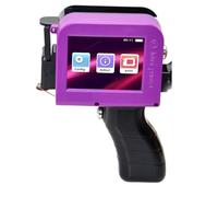 POAHNCU Imprimante Jet d'encre Portable, Petite Imprimante Portative D'étiquettes À Jet d'encre, Code QR, Date, Texte, Équipement d'impression Intelligent, Métal Et Plastique,pour l'étiquette