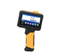 POAHNCU Imprimante Portable Multicolore 12,7 mm, Corps entièrement fermé, Texte, Code-Barres QR, numéro de lot, Logo, Date, étiquette,pour l'étiquette de Date de Texte(Blue)