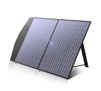 POAHNCU Lot de 2 panneaux solaires pliables et portables 100 W pour la maison, le camping