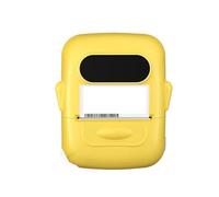 POAHNCU Mini Étiqueteuse avec Ruban Adhésif, Imprimante Bluetooth Portable,pour l'étiquette de Date de Texte(Yellow)