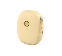 POAHNCU Mini Imprimante Portable Bluetooth sans Fil, Machine D'étiquetage De Poche, Apprentissage À Domicile, Peut Coller du Papier D'étiquette,pour l'étiquette de Date de Texte(Yellow)