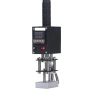 POAHNCU Presse à Chaud Machine De Presse À Chaud 500W, Température Réglable, Estampage en Cuivre pour Gaufrage Gâteaux Cuir Et Bois Personnalisés pour Sacs fourre-Tout(8x10cm)