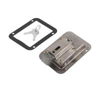 POAHNCU Serrure magnétique, Serrure Encastrée pour Porte De Boîte À Outils, Acier Inoxydable 304, avec 2 Clés, pour Remorques, Camping-Cars Et Camions Pompiers'. Accessoires pour Camper,pour Serrure