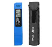 POAHNCU Testeur de pH de l'eau, Digital Water Quality Tester EC Range 0-9990 Multifunctional Purity Temperature Temp PPPM pour Eau Potable(Blue)