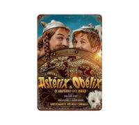POALXFGB Affiche de film Astérix et Obélix - Décoration murale en métal - Décoration de bar moderne - 30 x 20 cm