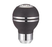 POANBCGY Pommeau De Levier De Vitesse En Forme De Boule Pommeau De Levier De Vitesse En Métal Et Cuir PU Accessoires Automobiles Pièces Transmission