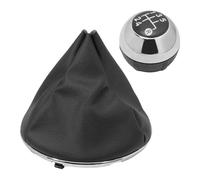 POANBCGY Pommeau De Levier De Vitesses Et Cache-poussière 55344016 50295325 Pour Fiat 500 2007-2018 Pour Fiat 500 C 2009-2018 Pièces automobiles(Electroplating)
