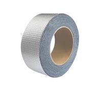 POASDJDC Ruban adhésif imperméable Gaffa Bande imperméable de joint caoutchouc butyle papier d'aluminium for la réparation tuyau mur toit tailles multiples(10mx10cm)