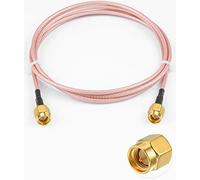 POBADY Câble d'extension d'antenne SMA mâle vers SMA mâle - Câble d'antenne WLAN RG316 - 1 m - Pour réseau sans fil WiFi 2G 3G 4G - Routeur d'antenne GSM Bluetooth WLAN