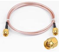 POBADY Câble d'extension d'antenne SMA mâle vers SMA mâle - Câble d'antenne WLAN RG316 - 60 cm - Pour réseau sans fil WiFi 2G 3G 5G - Routeur d'antenne GSM Bluetooth WLAN