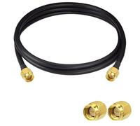 POBADY Câble d'extension d'antenne SMA mâle vers SMA mâle - Câble d'antenne WLAN RG58 - 2 m - Pour réseau sans fil WiFi 2G 3G 4G - Routeur d'antenne GSM Bluetooth WLAN