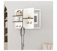 Pobbycrafm Cache Tableau Electrique Cache Compteur éLectrique D'IntéRieur Cache BoîTe De Fusibles avec SéParateur BoîTe DéCorative Tableau éLectrique Cacher White Balck 40x30cm