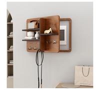 Pobbycrafm Cache Tableau Electrique Cache Compteur éLectrique D'IntéRieur Cache BoîTe De Fusibles avec SéParateur BoîTe DéCorative Tableau éLectrique Cacher Brown 60x40cm