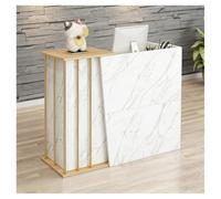 Pobbycrafm Comptoir Magasin Stands de réception Comptoir Caisse Commerce avec Tiroir Verrouillable Comptoir de Vente au Détail Comptoir Bar pour Salon de Coiffure, Bureau C 90x120 cm