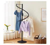 Pobbycrafm Etendoir A Linge Interieur Sechoir A Linge Tour Porte-Manteaux MéTallique Pivotant à 360° éTendoir Chaussettes éTendoir à Linge sur Pied Black