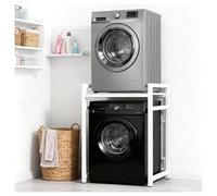 Pobbycrafm Support Machine A Laver Superposition Lave Linge Seche Linge Meuble Machine à Laver Kit De Superposition Universel Etagere Machine A Laver White