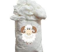 PoBoo Garnissage en Laine pour Oreiller, Couette et Coussin, Fibre de Laine Biologique Fine pour Le Rembourrage, Le filage, Le feutrage et Le séchage des balles.