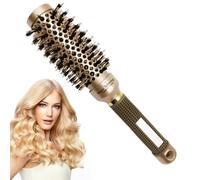 Pobre à rouleaux bouclés - Séchante de brosse à cheveux résistante à la chaleur | Outil de cheveux ondulé anti-calcul avec une longue poignée, verrouillage de coiffie de style volume d'air, rouleau
