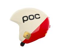 POC - Casque de compétition de ski - Skull Dura Comp MIPS Rouge/Blanc - Taille 55-58 cm Blanc 55-58 cm