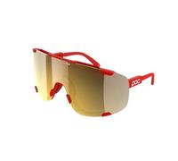 Poc Devour Sunglasses Rouge Clarity Trail/Partly Sunny Gold/CAT2 Prismane Red