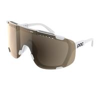 POC Lunettes vélo Devour – Hydrogen White – Verres Clarity Trail Partly Sunny Silver (Cat 2)