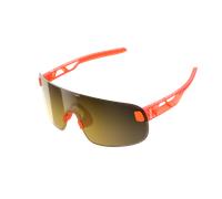 Poc - Elicit Cat 2 - Lunettes vélo Fluorescent Orange Translucent 2026 - Clarity Road Partly Sunny Gold Cat 2