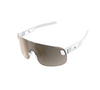 Lunettes POC Elicit blanches avec lentille Clarity Trail Partly Sunny Silver