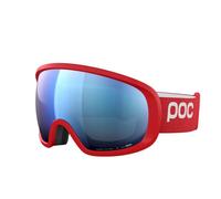 Masque POC Fovea rouge avec lentille Clarity Partly Sunny Blue