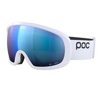 Masque POC Fovea Mid blanc avec verre Clarity Highly Intense Partly Sunny Blue