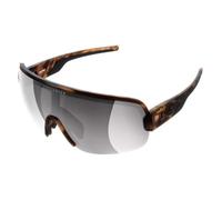 POC Lunettes de soleil Aim - Lunettes de sport pour cyclistes avec un maximum de confort et une meilleure visibilité, Tortoise Brown/Clarity Road/Sunny Silver, taille unique