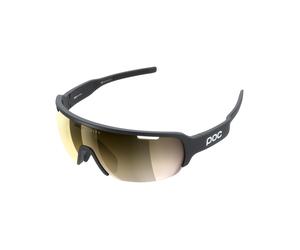 POC - Lunettes de soleil de vélo - Do Half Blade Uranium Black - Ecran Violet/Gold Mirror - Noir Noir