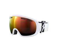 POC Masque de ski Fovea Blixten White/Partly Sunny Orange, Clarity Intense, Cat 2, Blanc
